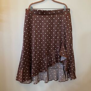Torrid Polka Dot Asymmetrical Skirt